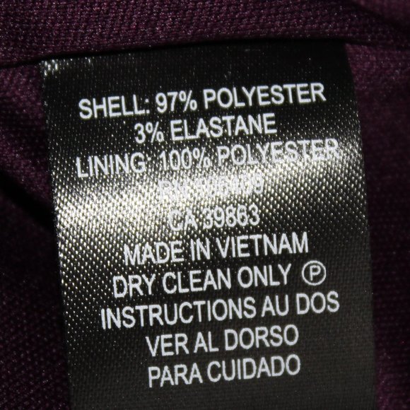 ⬇️$25 Tahari ArthurS. Levine Purple 3/4 Sleeve Dress - Picture 11 of 13